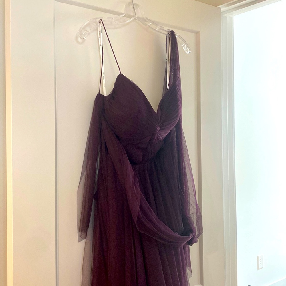 Waters by waters plum BHLDN size 4 bridesmaid dress